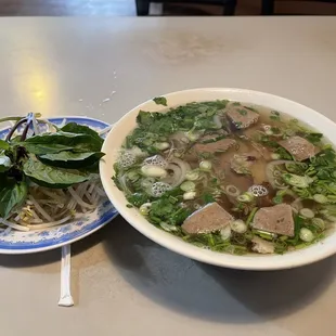 pho#2 with extra meat balls. Yes u can add on anything u want with a charge.