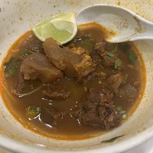 &quot;Beef&quot; pho bo kho that was actually giant chunks of something that was NOT beef. Ew.