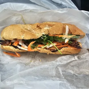 Pork Bahn Mi Sandwich