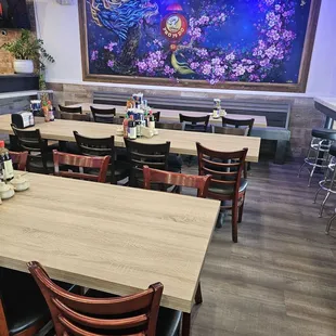 interior, sushi and sashimi