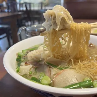 Wonton soup #34 . Very homemade  food. Super tasty