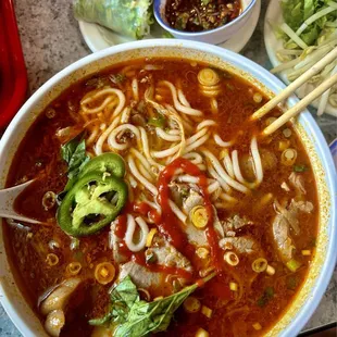 Bun Bo Hue &amp; Spring Rolls