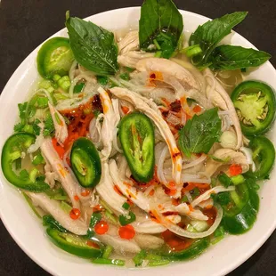 Pho Ga With Chili Oil &amp; Jalapeños
