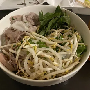 Pho Dac Biet (take out version that I played in a bowl)