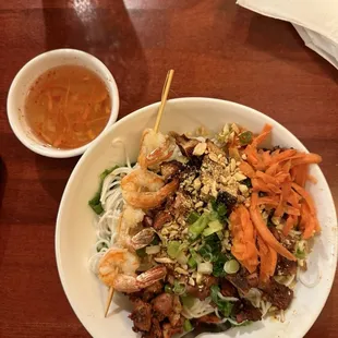 36  Chicken Noodle Salad with shrimp