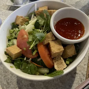 B7. Bun Chay/tofu vermicelli bowl $16.99. Not good, small portions.
