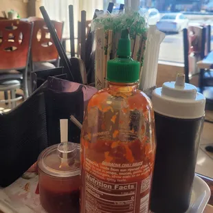 Ready and waiting on each table