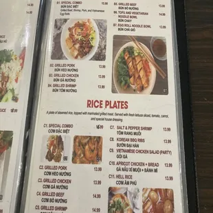 ramen and noodles, menu