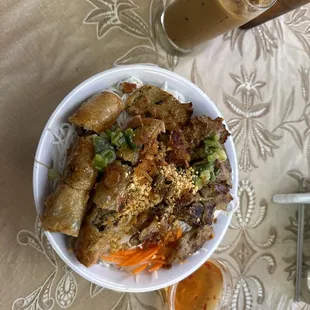 9. BBQ Pork with Vermicelli Vietnamese Coffee with Condensed Milk