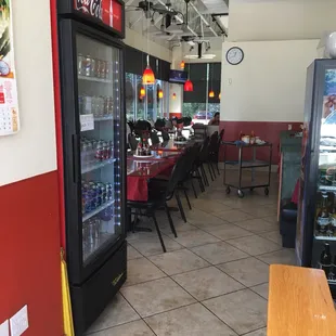 the inside of a restaurant