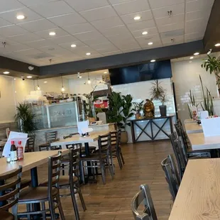 the interior of the restaurant