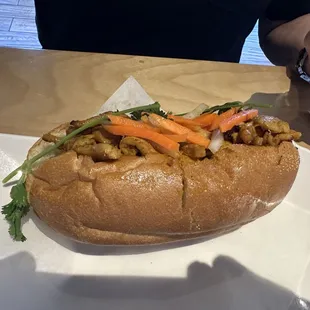 Chicken Bahn Mi Sandwich
