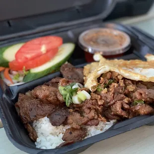 Grilled Pork Rice Plate