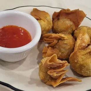 Fried pork wontons