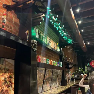 Front dining area wall