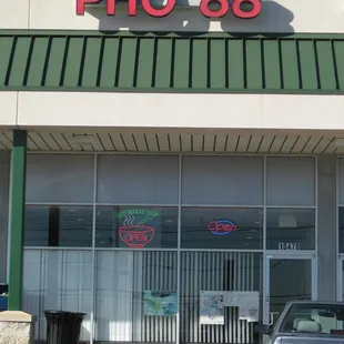 the front of the restaurant (along southbound Rte. 1 in Beltsville, MD)
