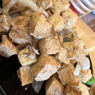 CV9. Salt and Pepper Tofu ... my favorite ( Fried tofu )