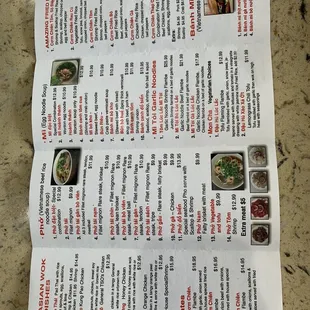 New togo paper menu