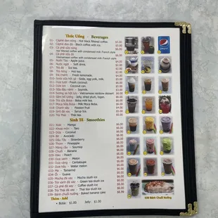 Menu pho90