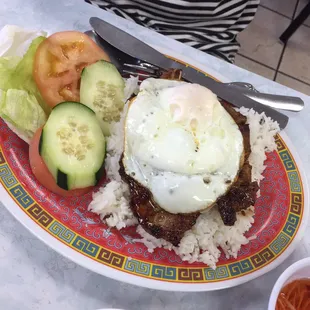 Grilled Pork Rice Plate