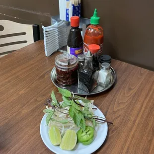 This cute little hole in the wall is neat and clean.