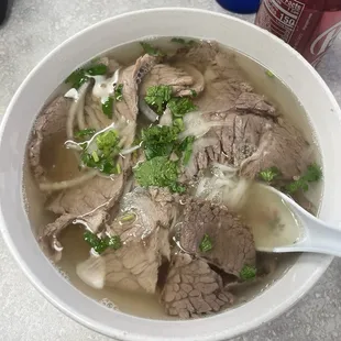 Beef pho  P03. Well Done Brisket with Rice Noodle