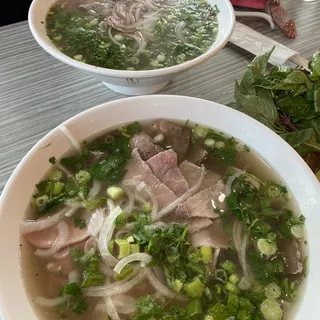 9. Rare Steak and Brisket Noodle Soup