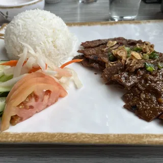 50. Grilled Beef with Rice