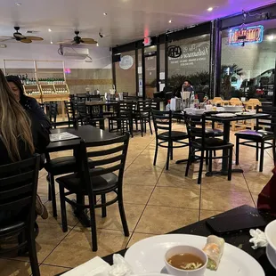 the interior of the restaurant
