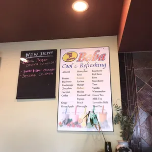 a menu for a restaurant