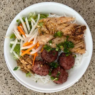 Pounded Shrimp and Nem Nuong