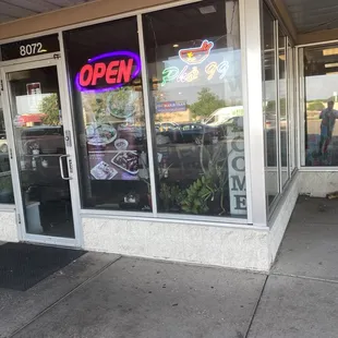 outside