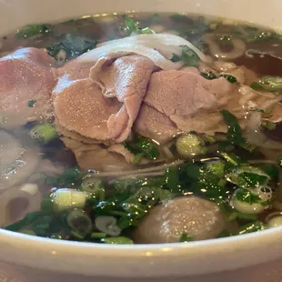 Thinner slices of meat, but still good.Pho Dac Biet