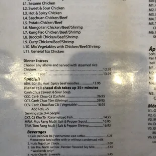 specials