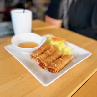 a plate of food on a table