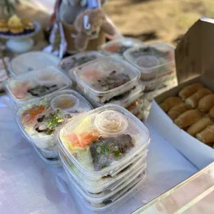 PARTY ORDER - you can order from them for big group gathering it's sooo good!   Grilled pork rice