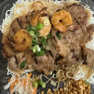 V3. Grilled Pork and Shrimp over Vermicelli