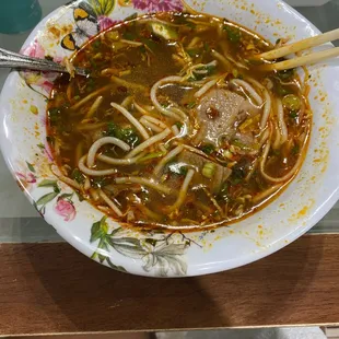 Spicy Beef Pho we ordered Uber eats this place is amazing!