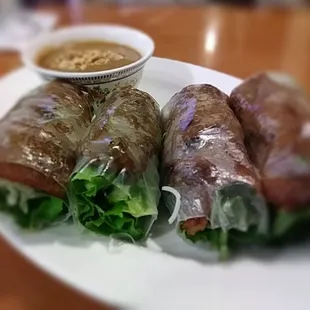 Pork spring rolls