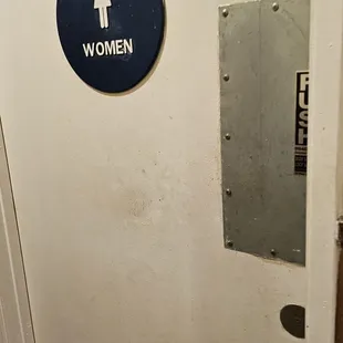 Filthy kitchen door