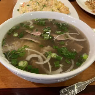 7. Pho Beef Noodle Soup with Rare Steak and Lean Brisket