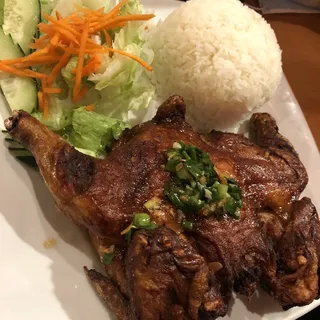 64. Roasted Cornish Hen over Rice