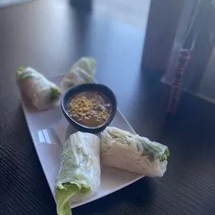 Veggie Spring Rolls Shrimp and Pork