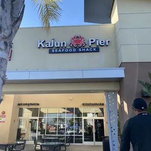 the front of the restaurant