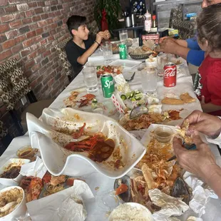 yummy Cajun seafood feast