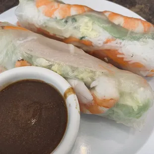 Fresh spring rolls.  My favorite.