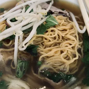 Medium pho doc biet with egg noodles...