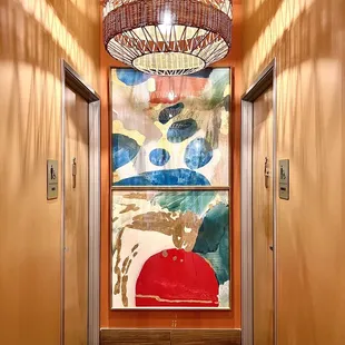 Hallway to the restrooms