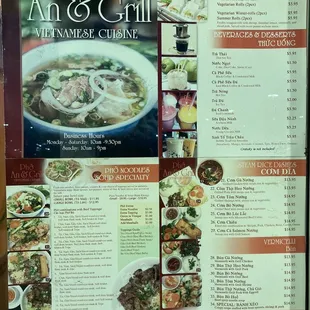 Their Menu, not a lot of food but still enough good choices to try.