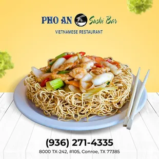 Tired of eating at restaurants with poor service? 
Dine at Pho An &amp; Sushi Bar where we provide quality service and a wide range of delic